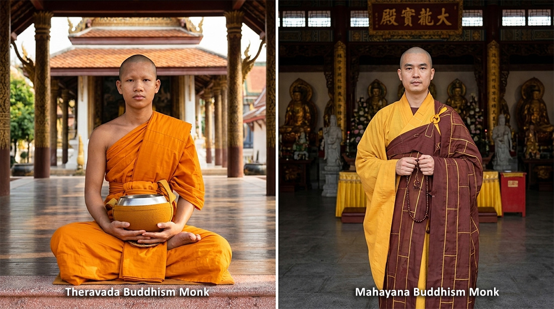 Mahayana and Theravada Buddhism