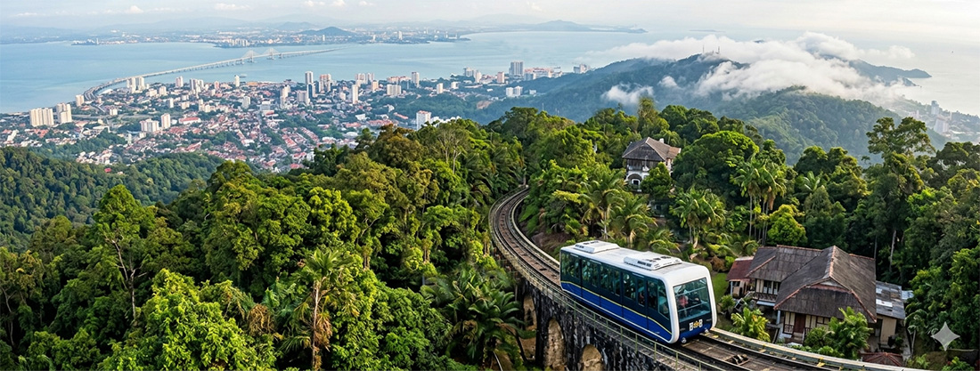 Penang Hill funicular train